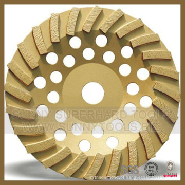 Turbo Diamond Grinding Plate Disco para concreto de pedra